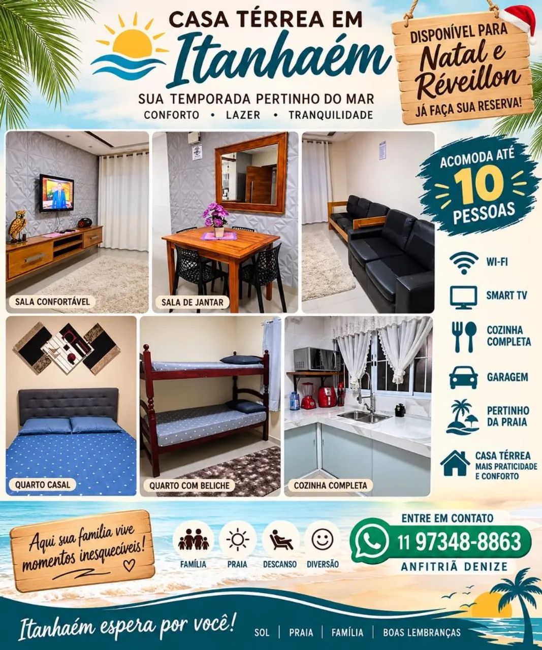 Casa para temporada em Itanhaém 