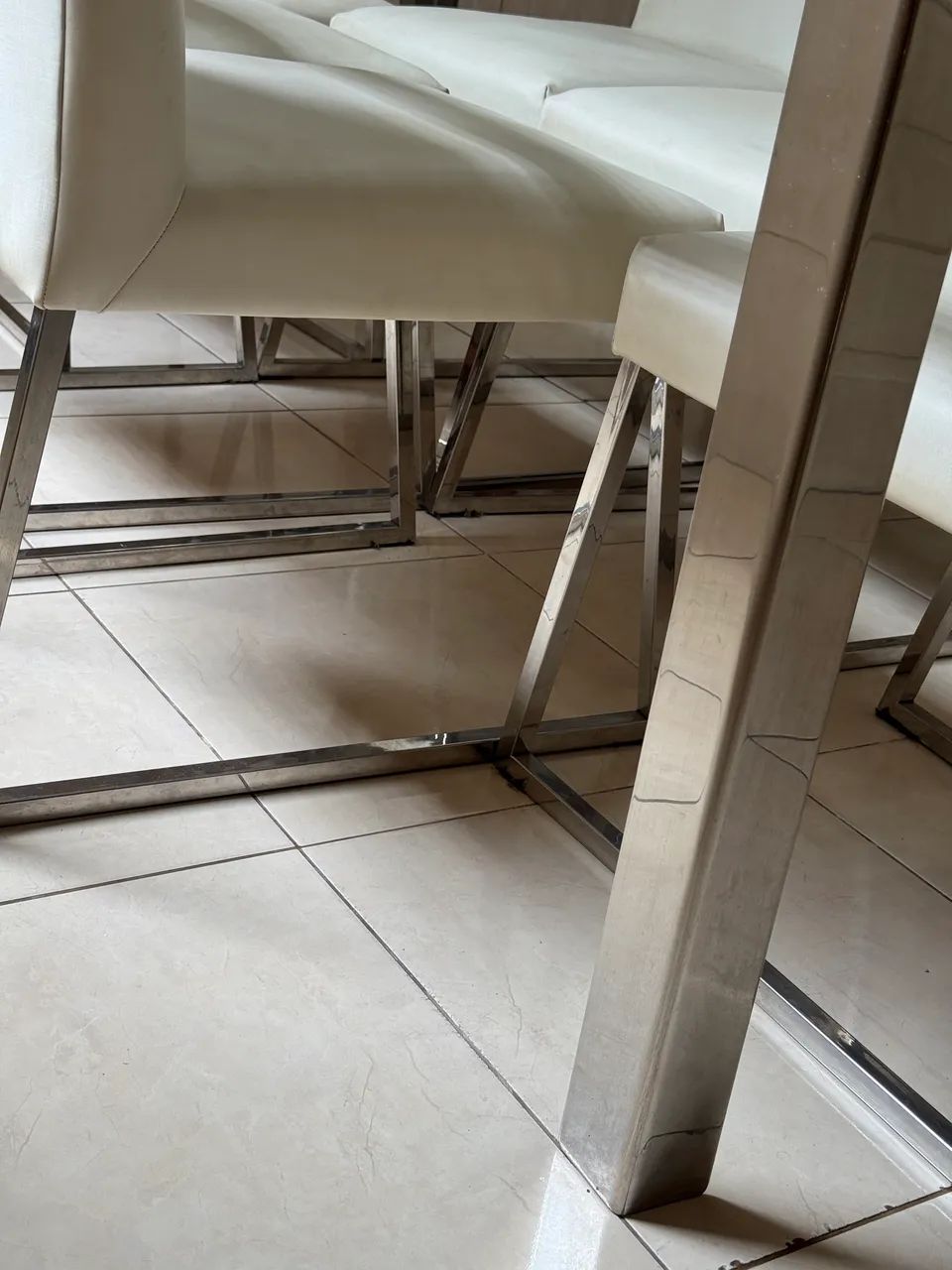 Mesa  inox  De luxo , 6 cadeiras  - Foto 5