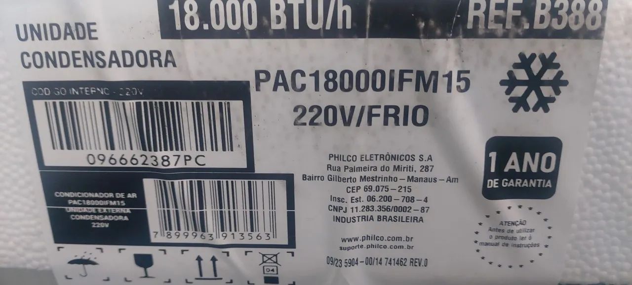 Ar condicionado split inverter philco 18000btus  - Foto 2