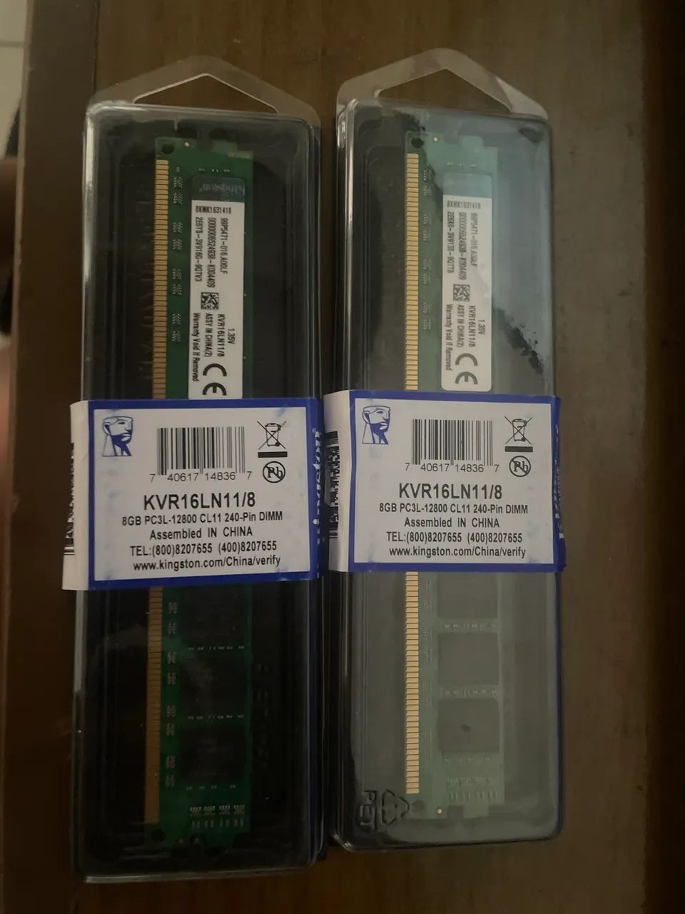 Memória ram ddr3 duas de 8gb