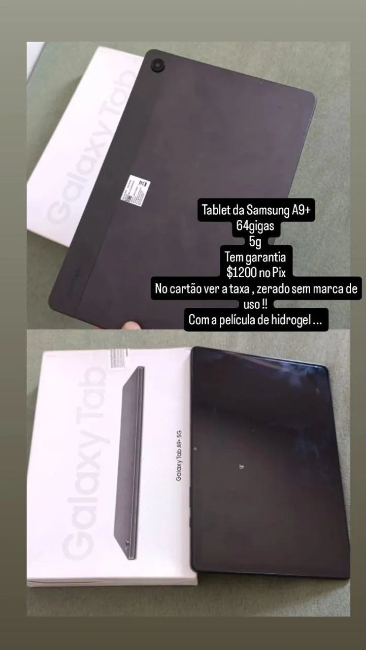 Tablet da Samsung A9+ 5G