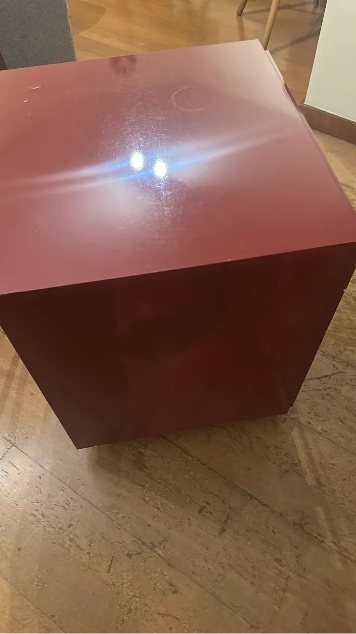 Gaveteiro Vermelho com 4 Gavetas e Rodízios - Foto 2