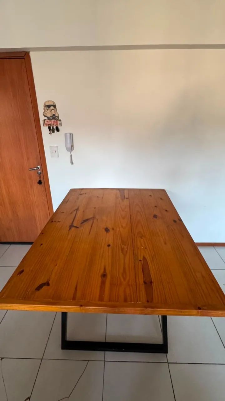 Mesa Madeira estilo industrial - Foto 2