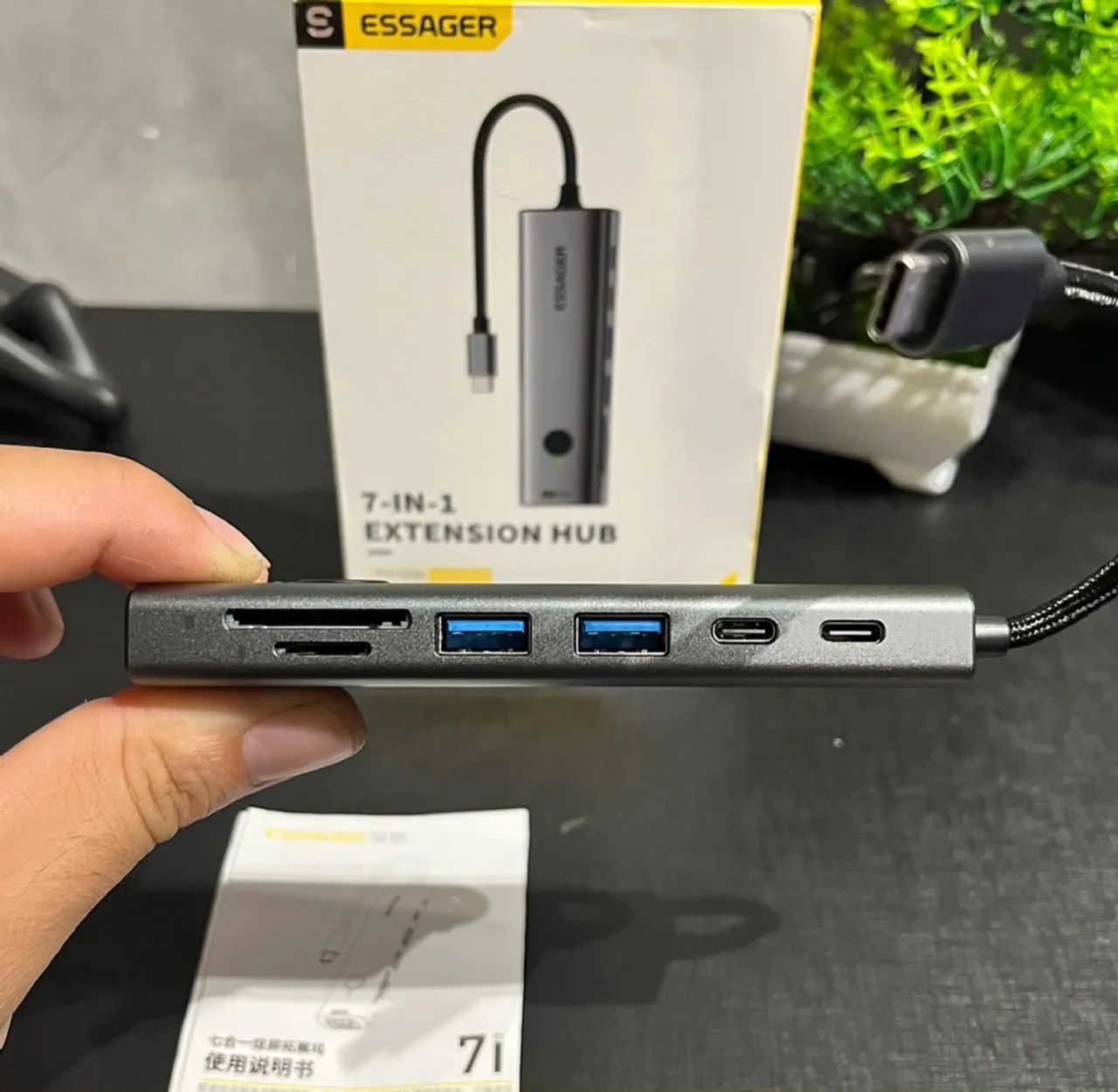 HUB USB-C ESSAGER 7 EM 1 