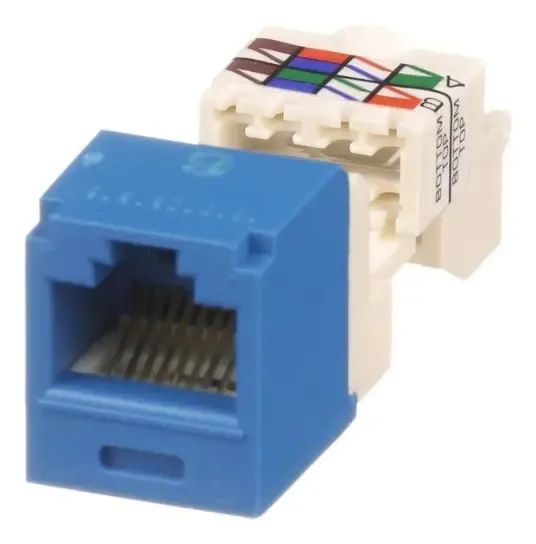 Kit 10 Unidades - Keystone Cat6 Azul Panduit Rj45 Cj688tpbu