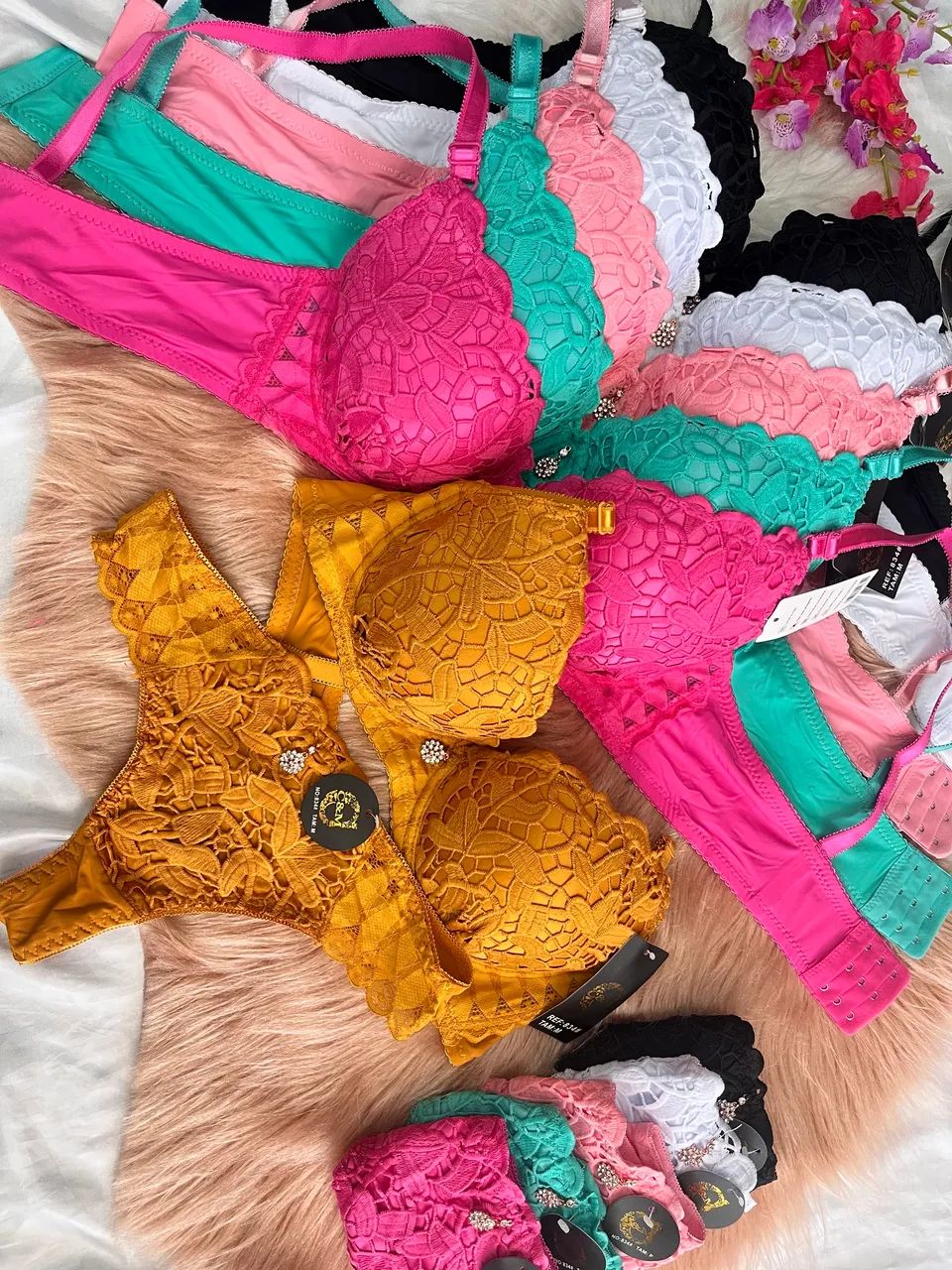 Kit 6 conjuntos de lingerie importados atacado para revenda ou uso próprio  - Foto 5