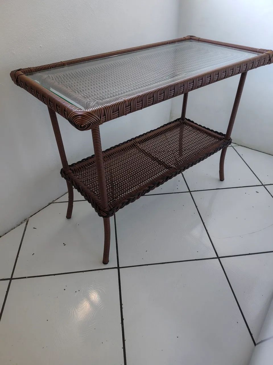 Mesa vime sintético retangular. - Foto 2