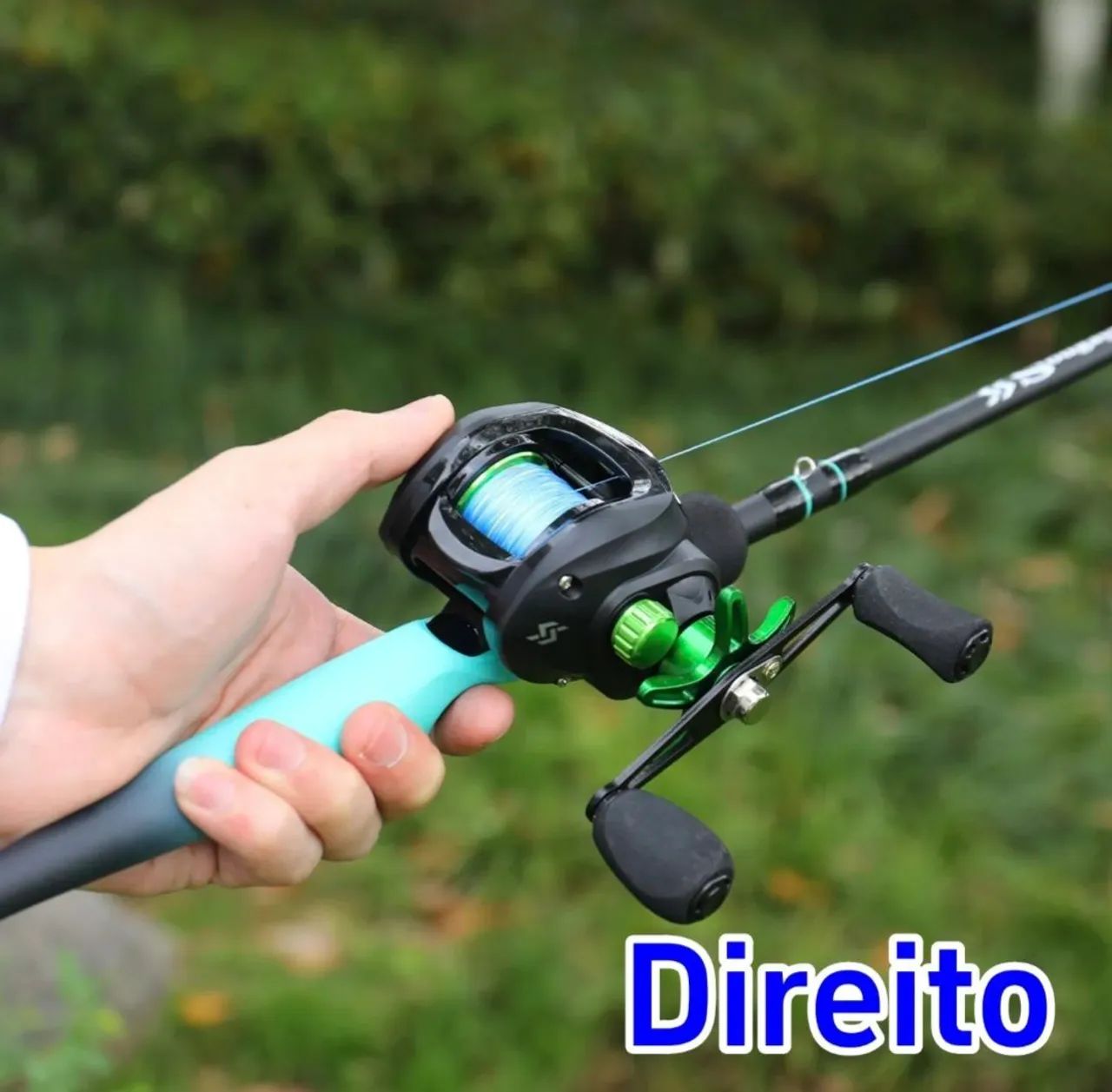 Kit pesca vara 1,30 com carretilha e linha  - Foto 5