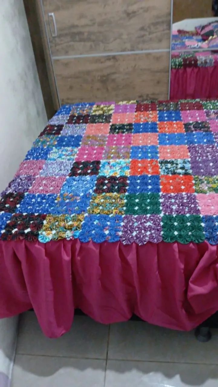 Colcha de fuxico - Foto 4