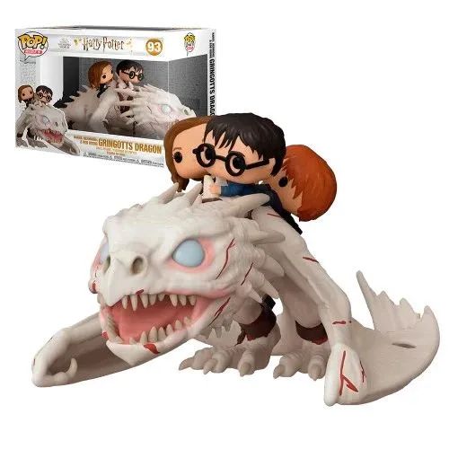 Funko Pop! Harry, Hermione & Ron Riding Gringotts Dragon #93 - Foto 2