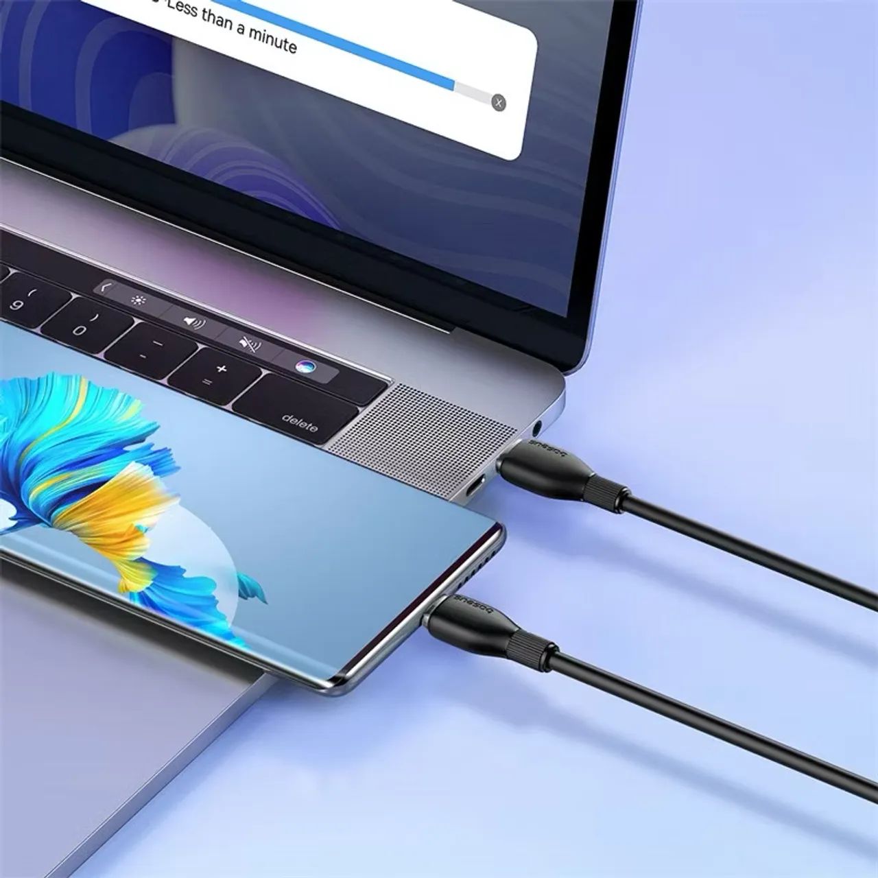 Cabo Baseus 100W 5A USB-C, iPhone 15,16,17 - Foto 4