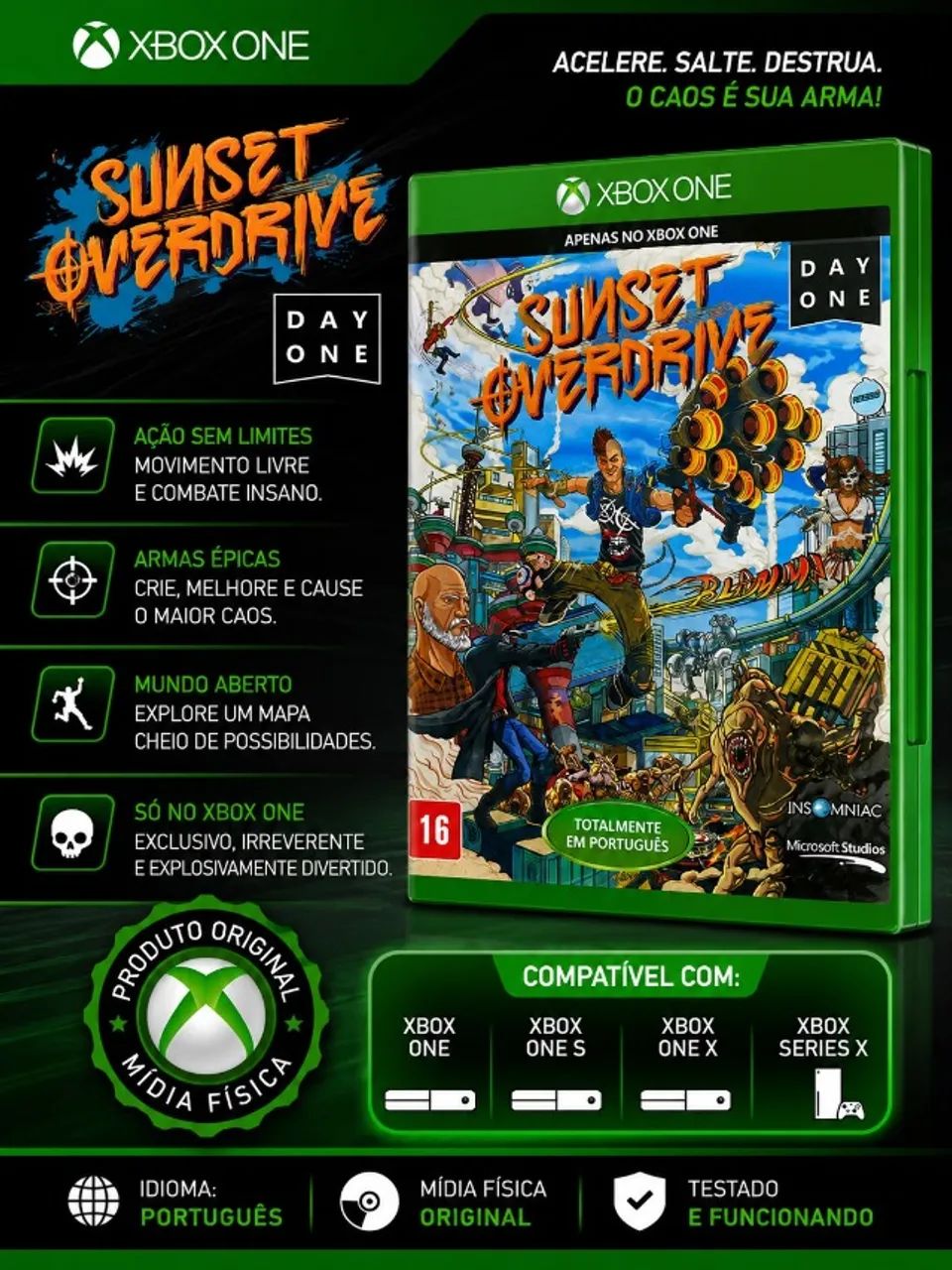 JOGO XBOX ONE SUNSET OVER DRIVE       