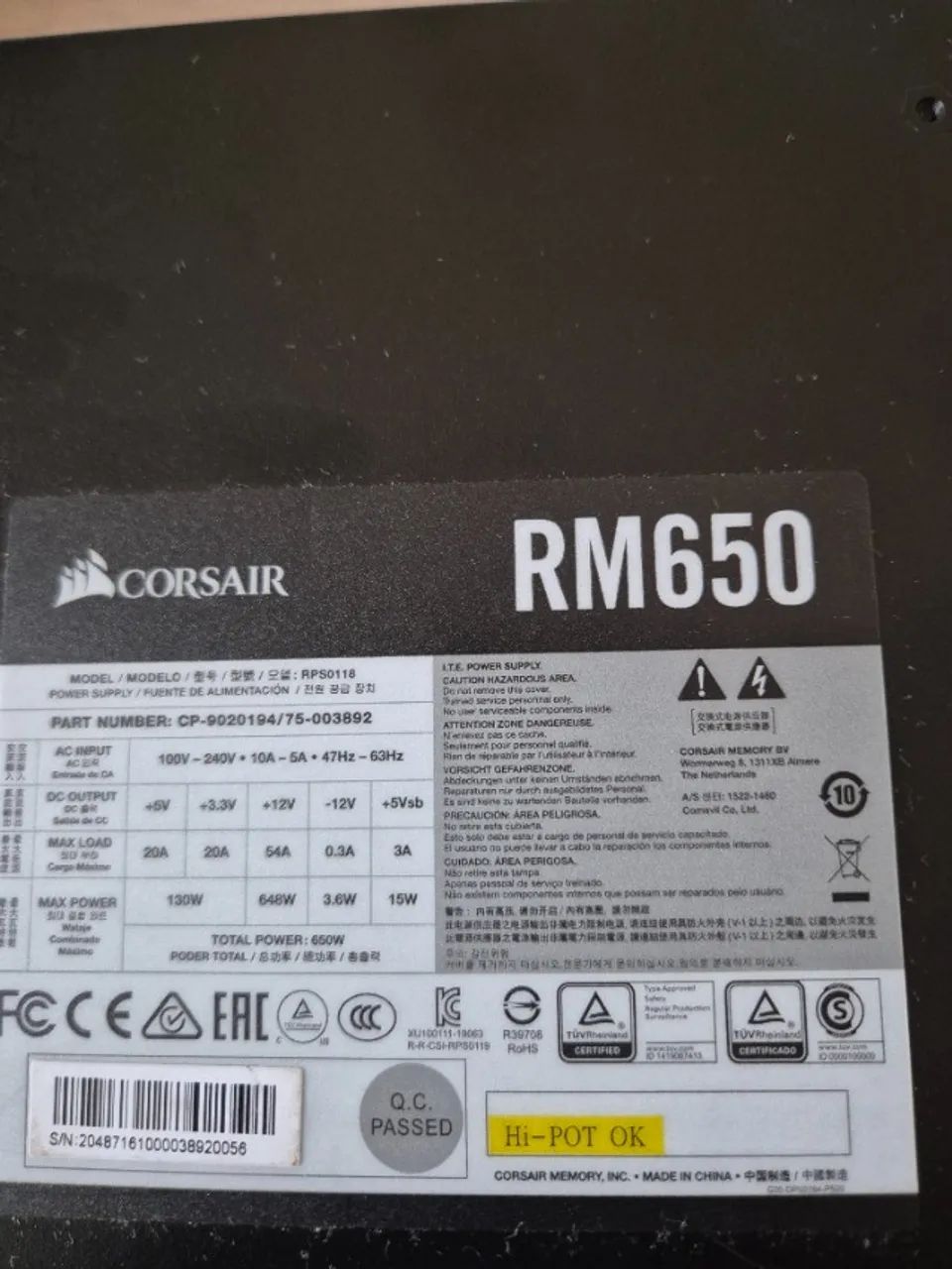 Fonte coser 650w