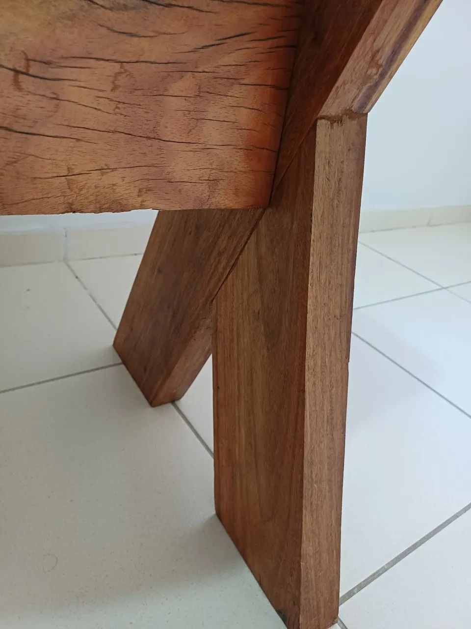 Mesa de Jantar em Madeira Maciça - 6 Lugares - Excelente Estado - Foto 4