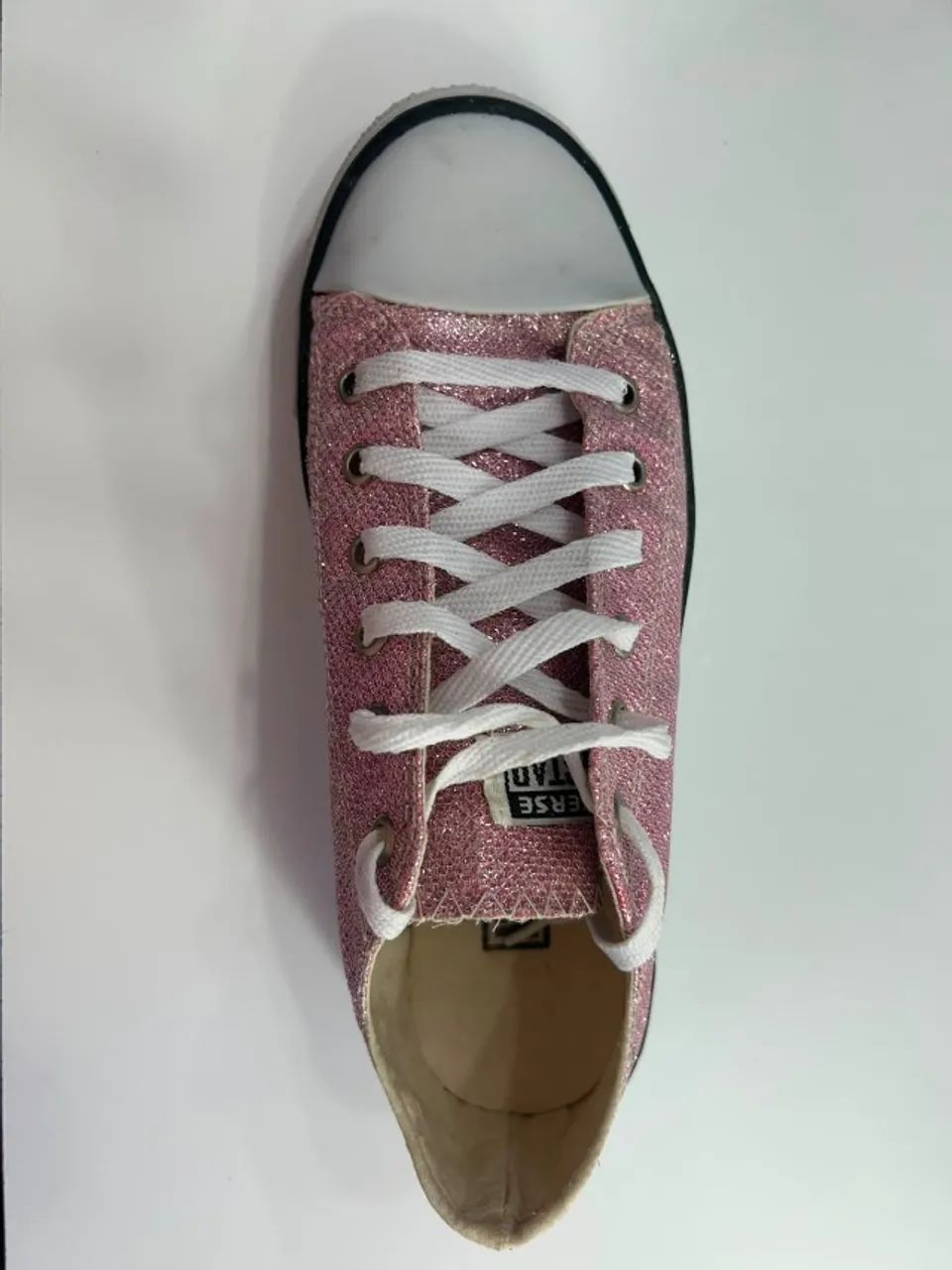 Tênis Converse Chuck Taylor All Star Rosa com Glitter Tamanho 37 - Foto 4