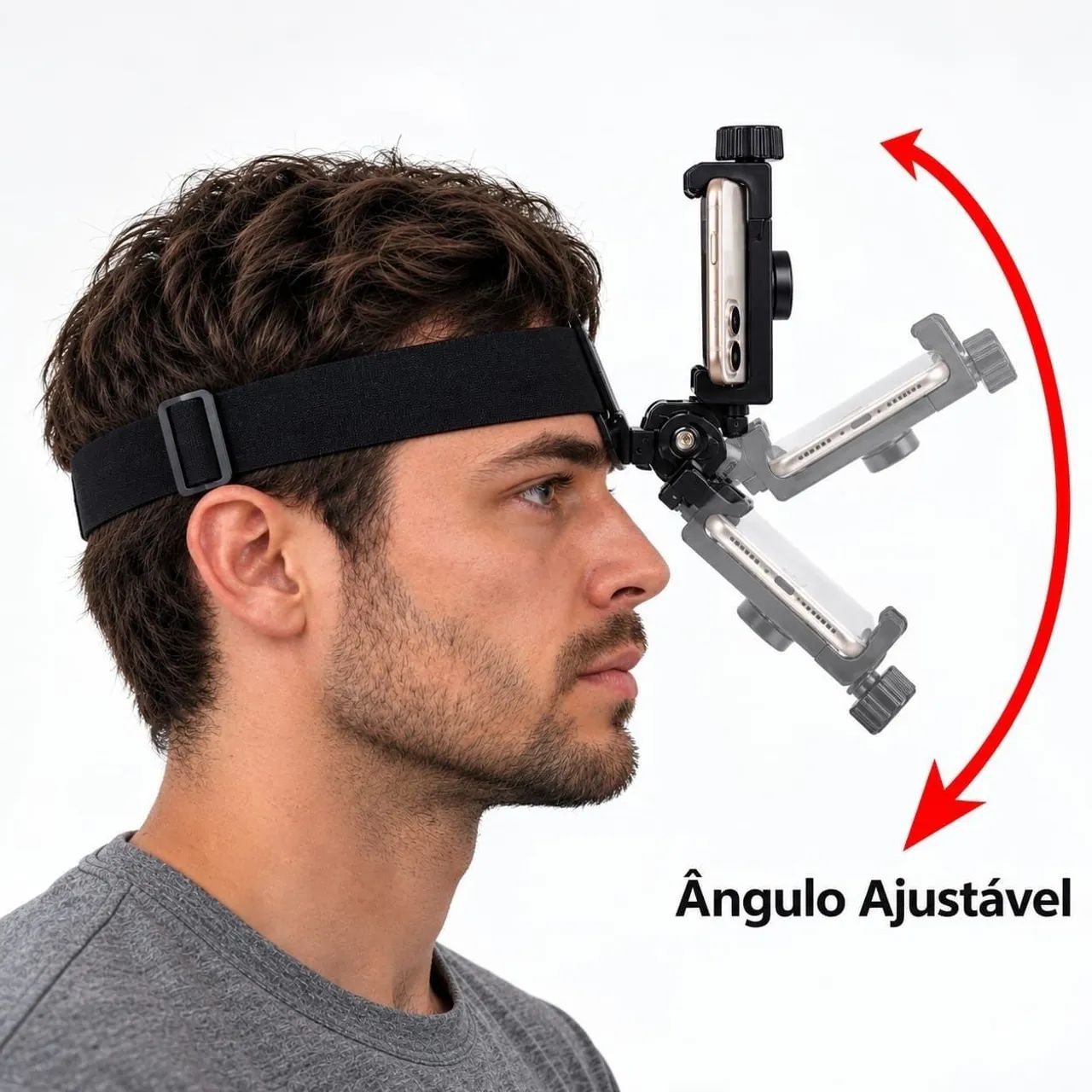 Suporte de Cabeça para Celular Ajustável - Foto 2