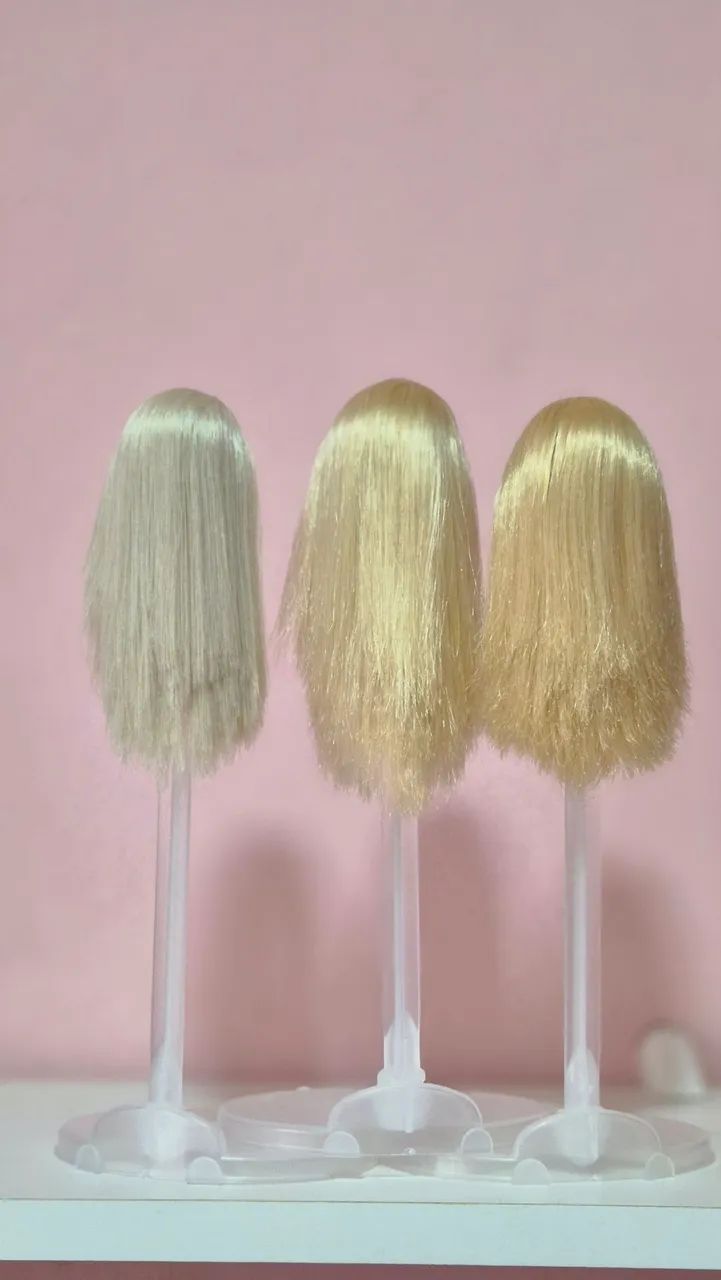 Lote 3 cabeças de barbie - Foto 2