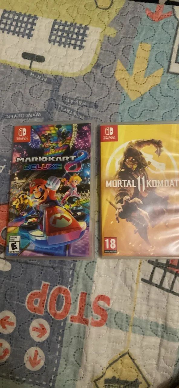 Vendo jogos de Nintendo switch
