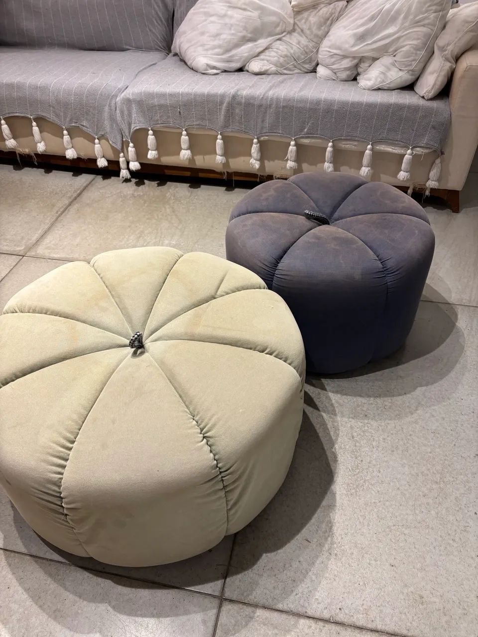  Puffs Fernando Jaeger (par) ? modelo Mandarino, tamanho G e P