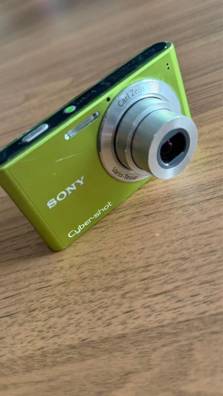 Câmera Sony Cyber Shot verde - Câmeras e Filmadoras - Betel