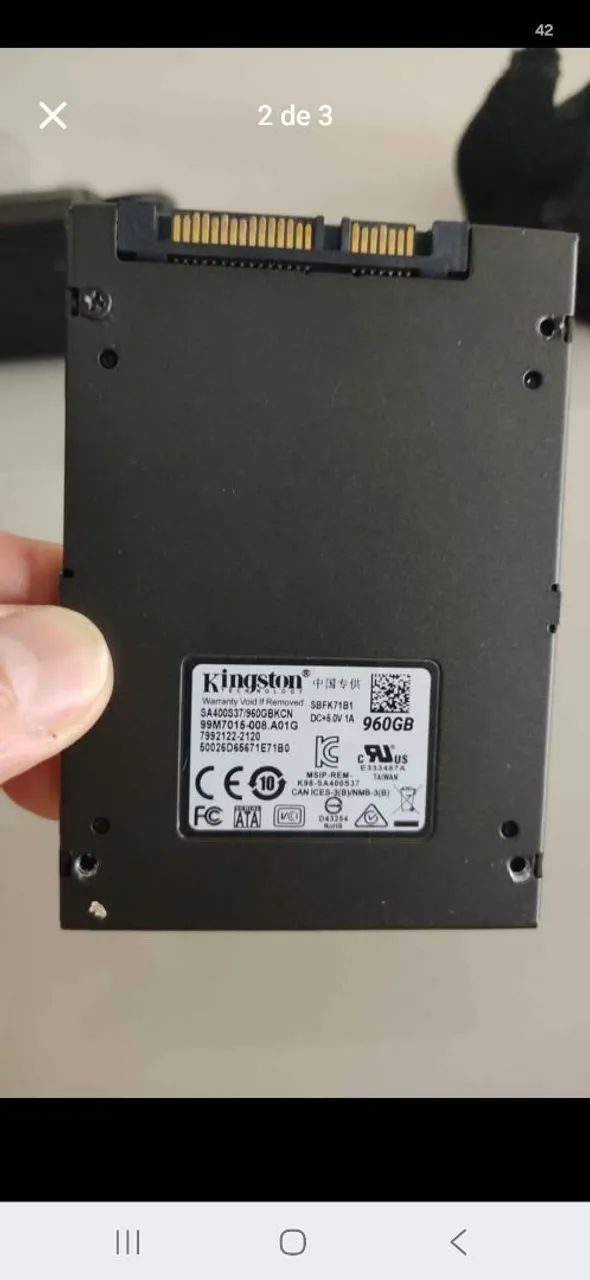 Ssd Kingston 960Gb - Foto 2
