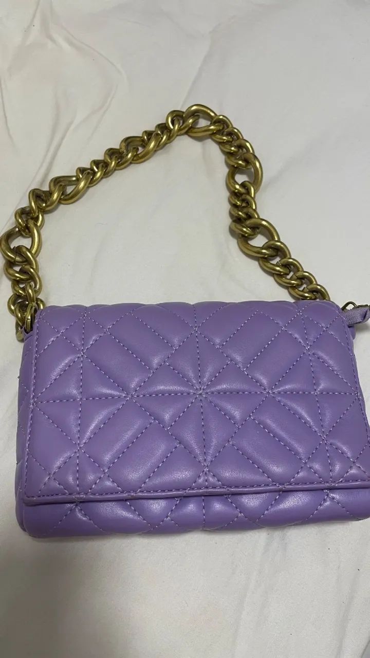 bolsa lavanda matelassê  - Foto 3