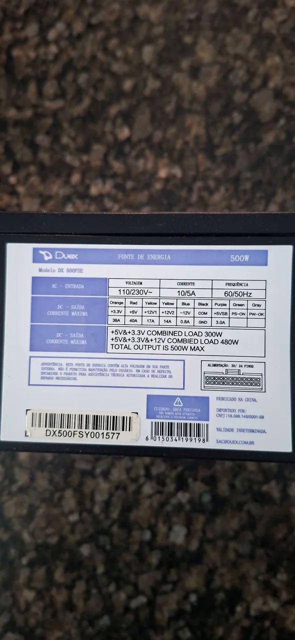 Fonte de Computador de 500W  - Foto 2