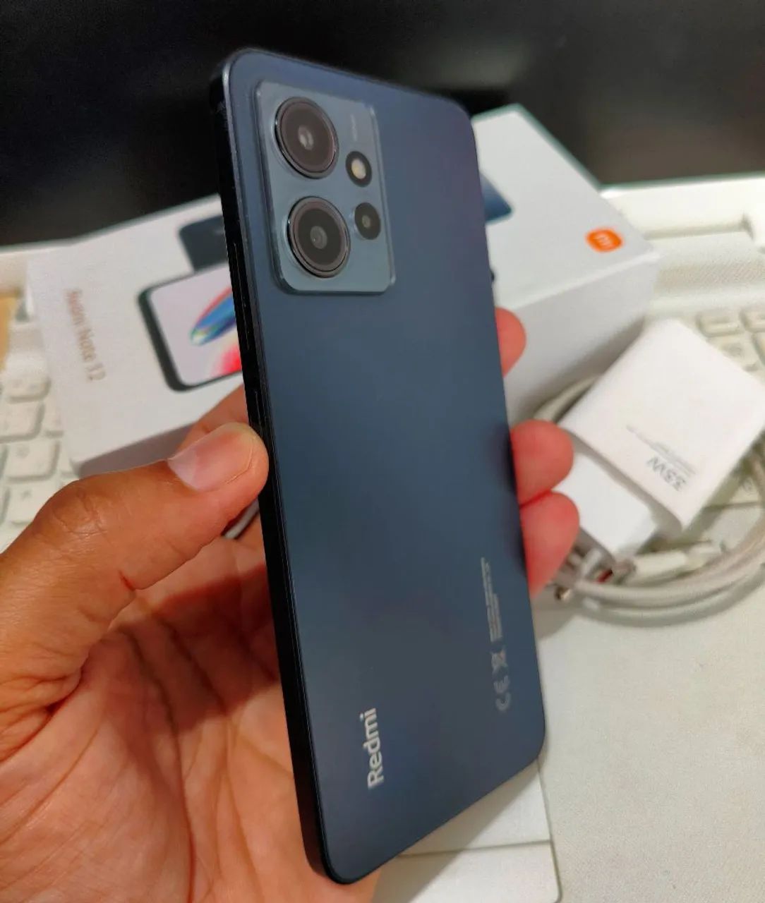 Note 12 com CAIXA e CARREGADOR ORIGINAL 8/128Gb + Capa e Pelicula - Foto 5