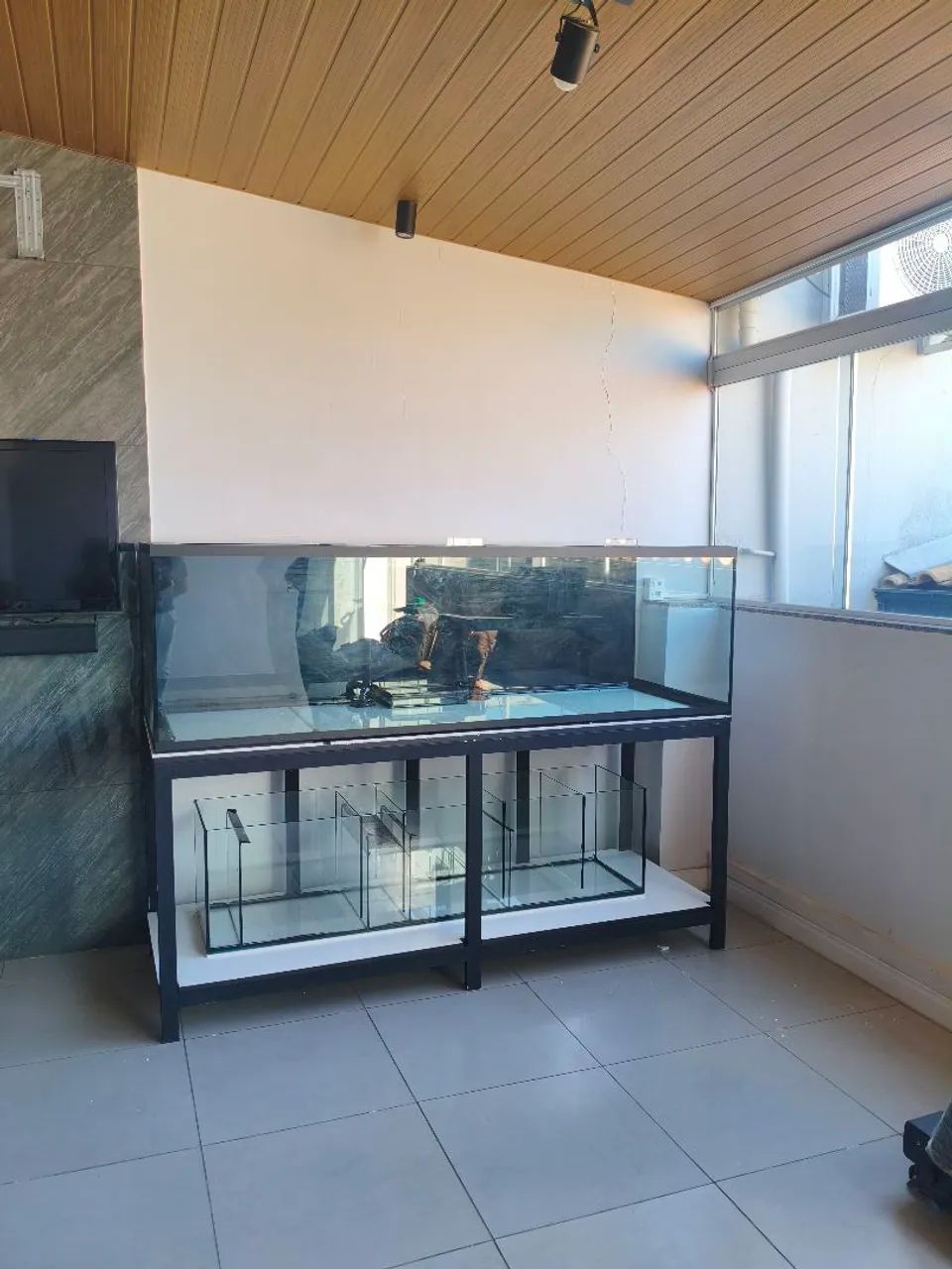 Aquário 840 litros com sump e base  - Foto 3