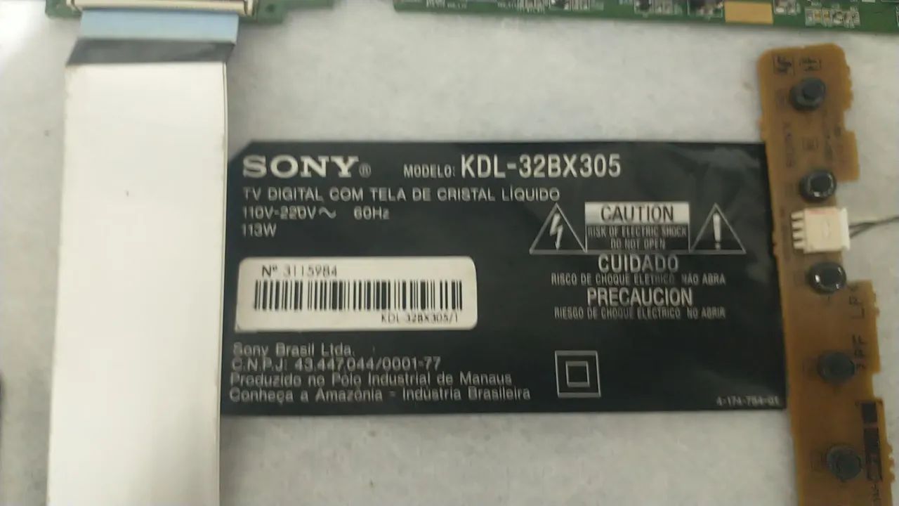 Placas da tv Sony 32 polegadas 