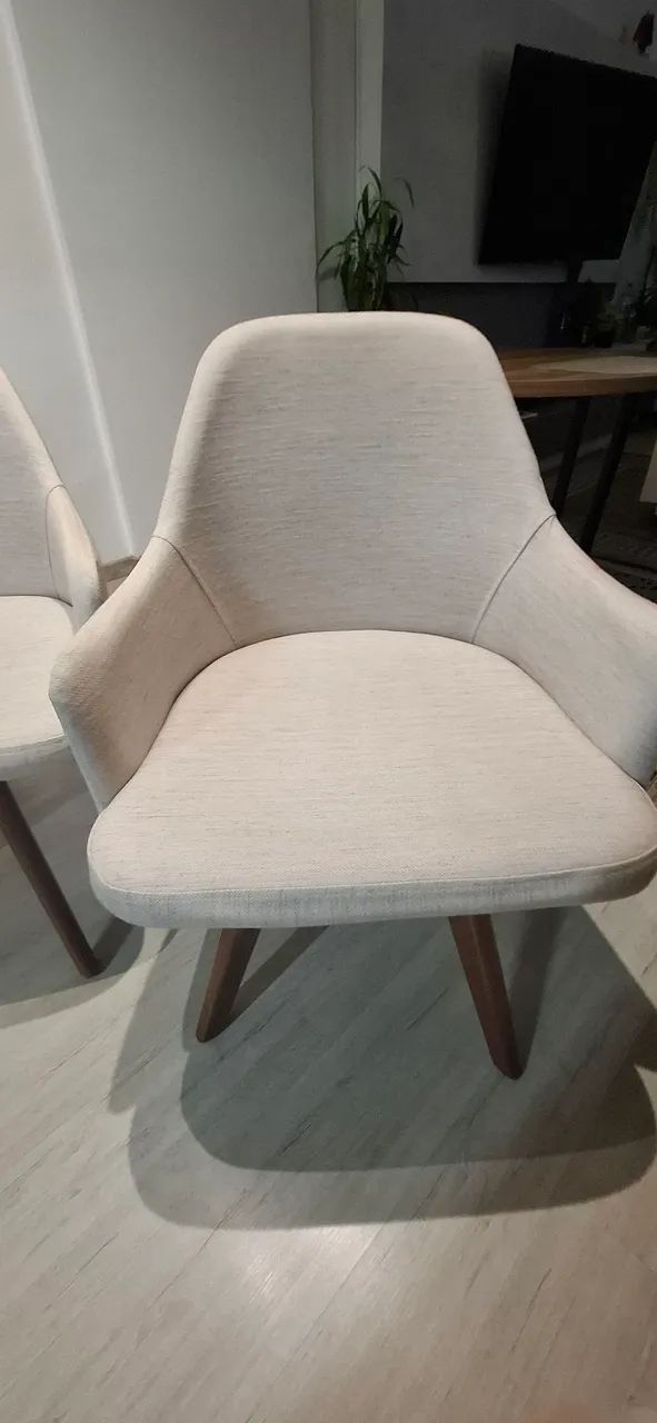 Poltronas giratoria.tecido  2 unidades  - Foto 3