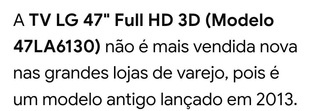 Vendo tv LG 47 polegadas não é smart - Foto 2