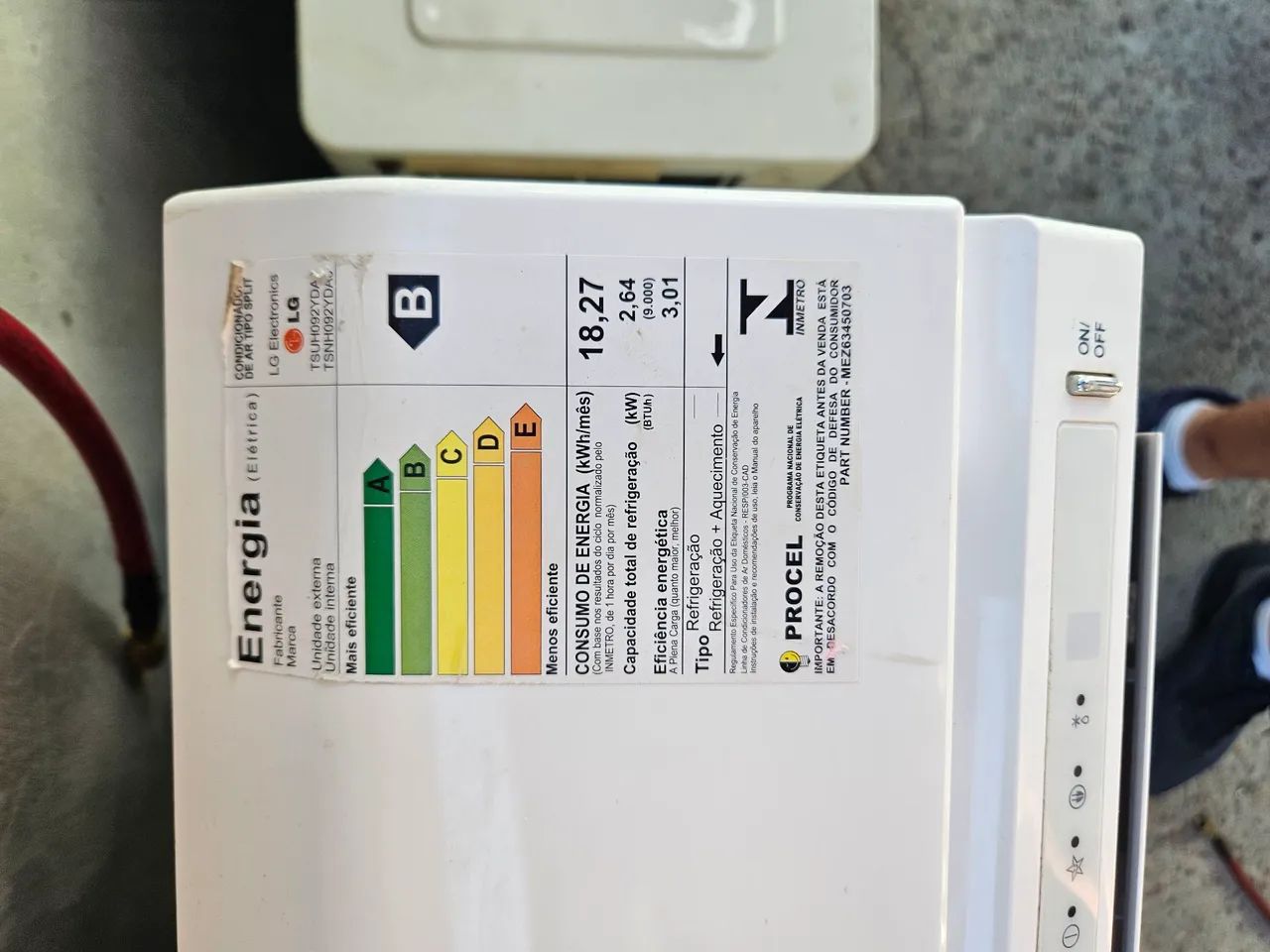 Split LG 9000btus quente e fria  - Foto 4