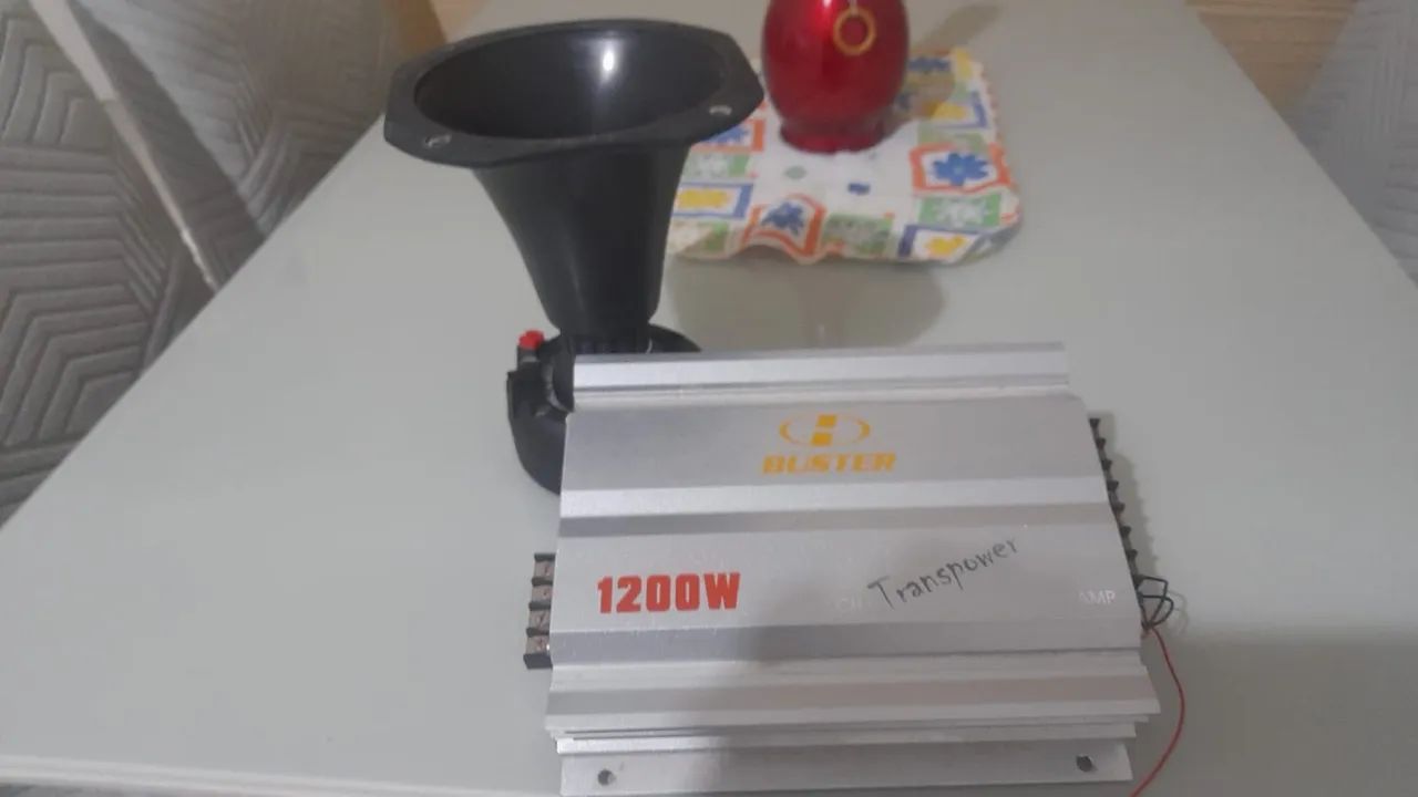 Módulo buster 1200wats  e corneta  - Foto 2