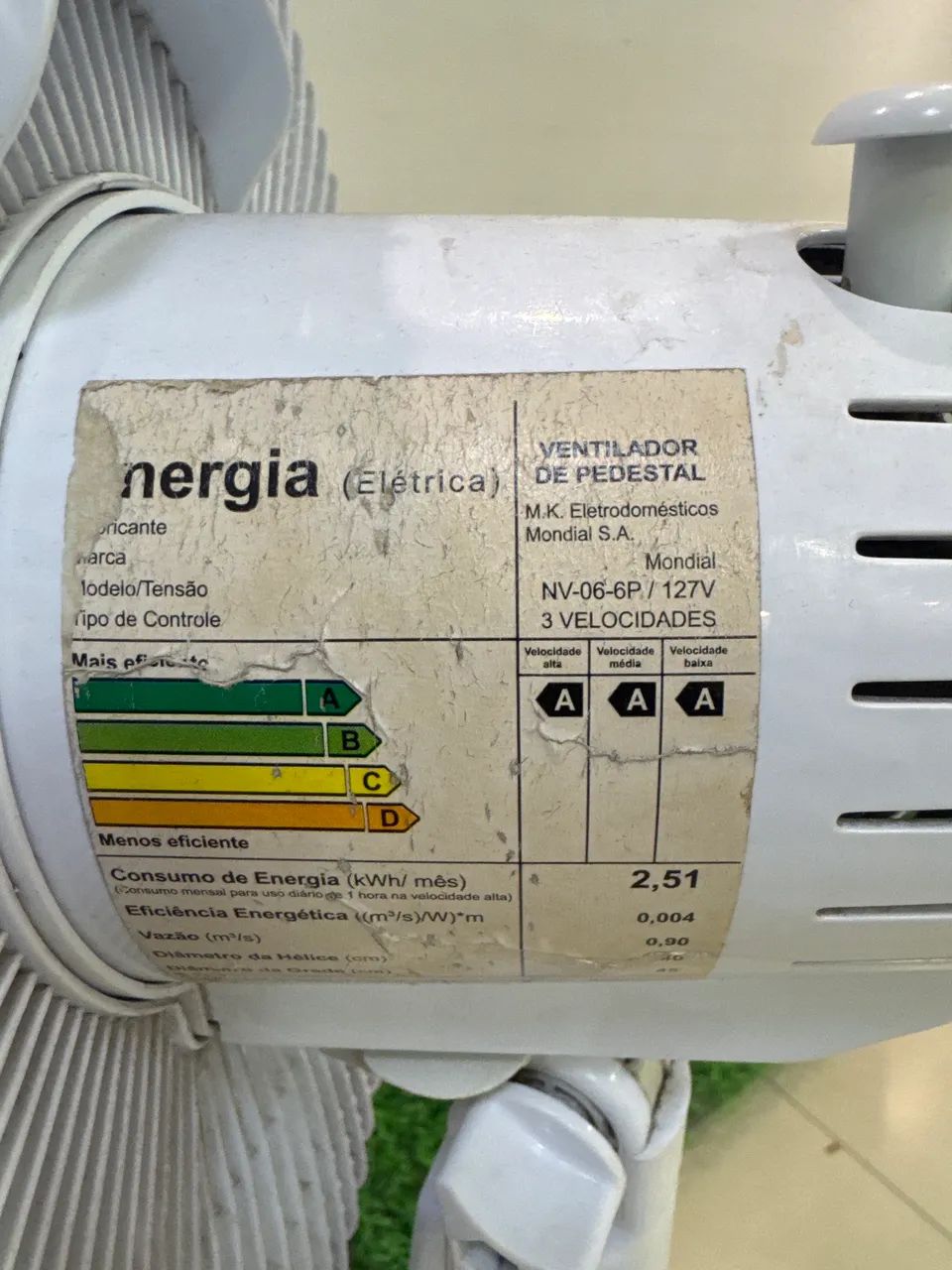 Ventilador mondial de pé  - Foto 2