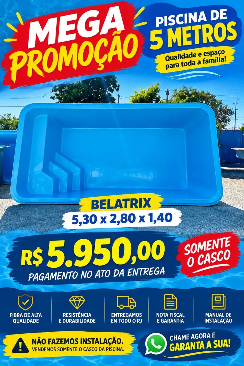 Piscina de fibra 