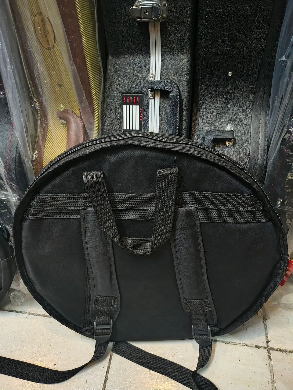 Bag mochila para pratos até 24 polegadas com alças acolchoadas confortável para transporte - Foto 3