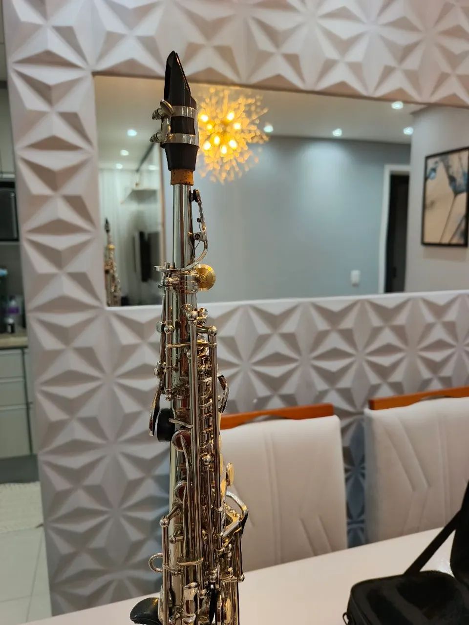 Sax soprano reto Eagle pré SP502 - Foto 4