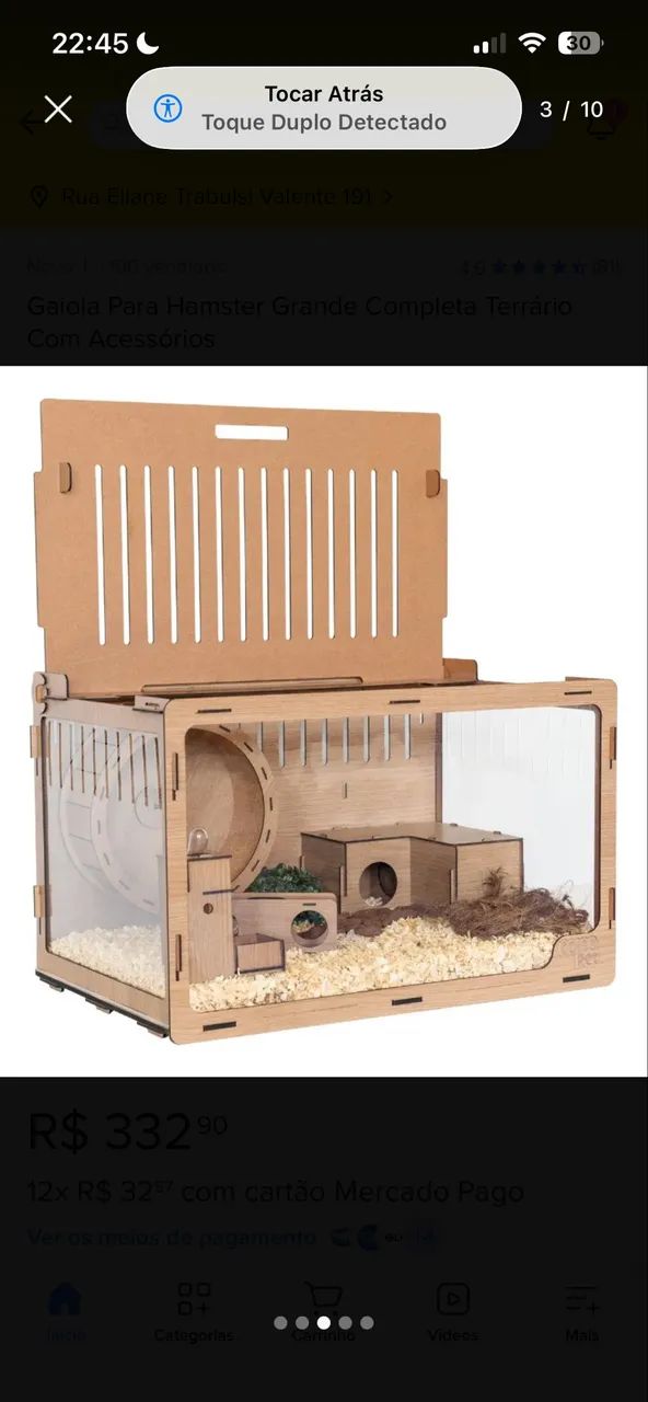 Terrário para hamister ou similares - Foto 2