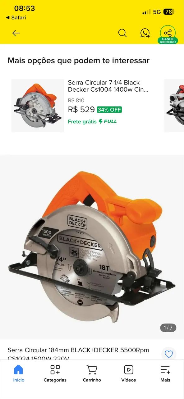 Vendo Serra circular black Decker  - Foto 3