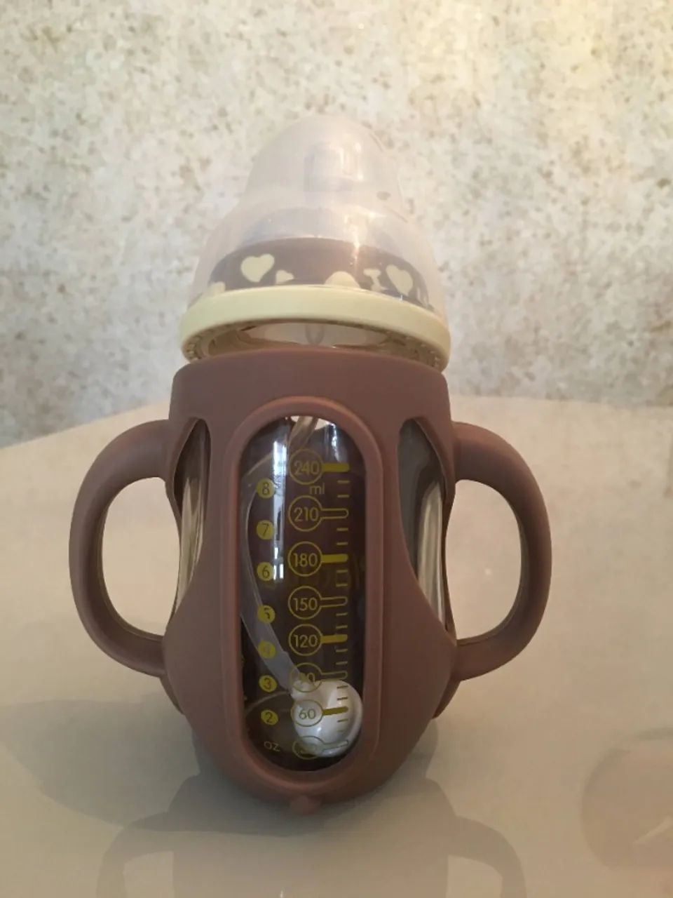 mamadeira de vidro 240ml - Foto 5