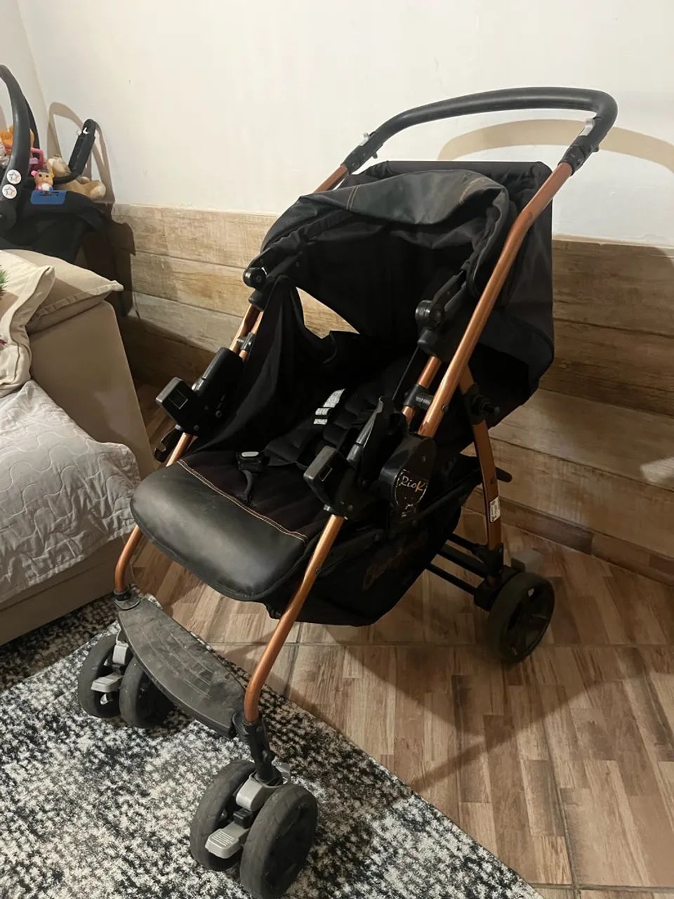 Carrinho de bebê e bebê conforto Burigotto  - Foto 3