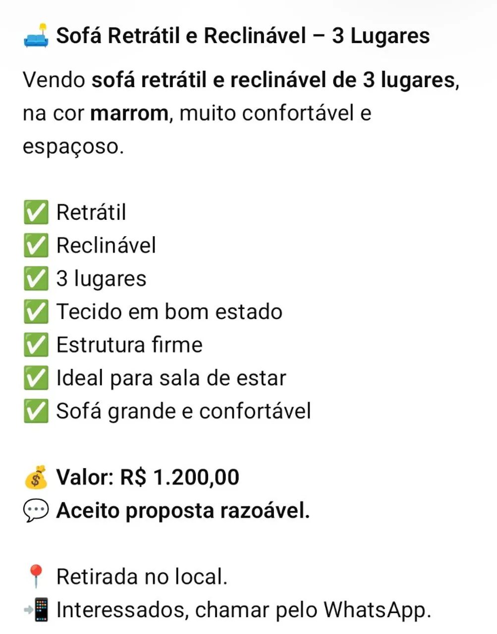 SOFA RETRÁTIL  R$ 650 reais  - Foto 2
