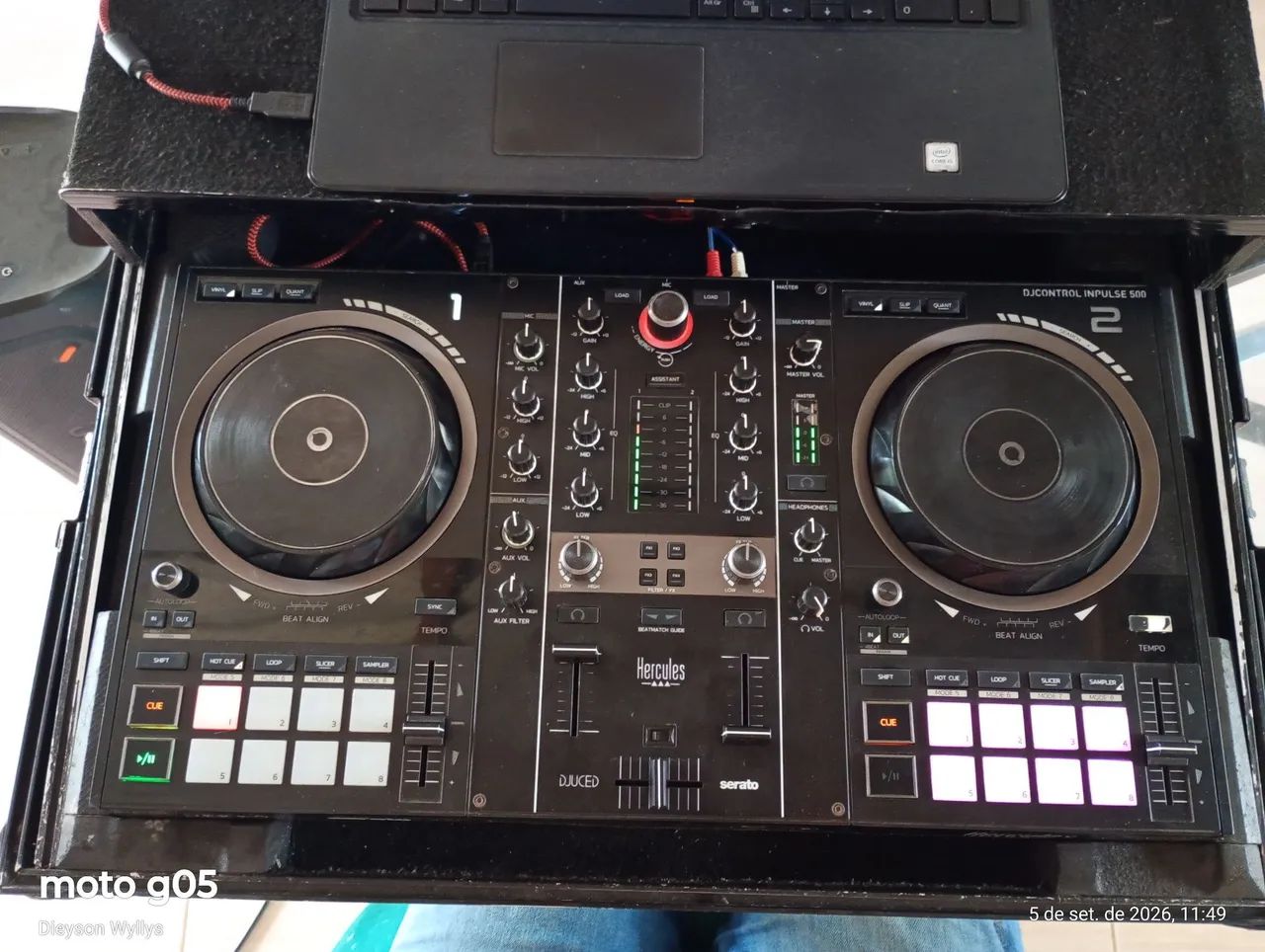 Vendo controladora Hércules impulse 500 funcionando tudo perfeitamente com case.