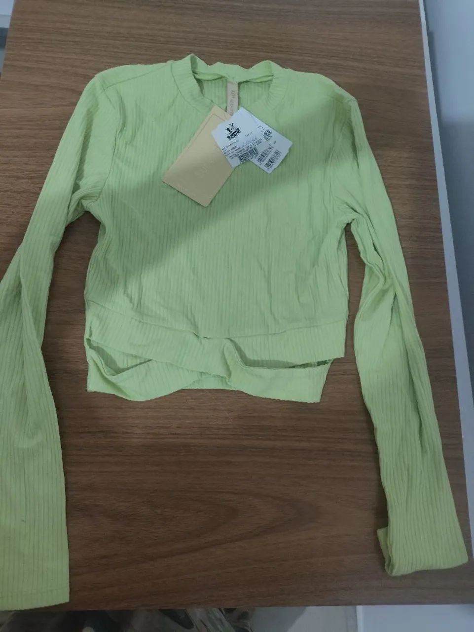 Cropped verde lima