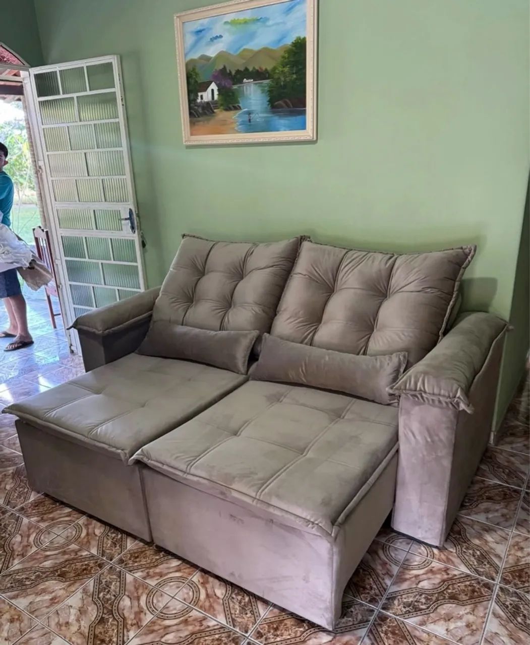 !!!SOFA DA FABRICA!! 12 x 152,90 cartão  - Foto 3