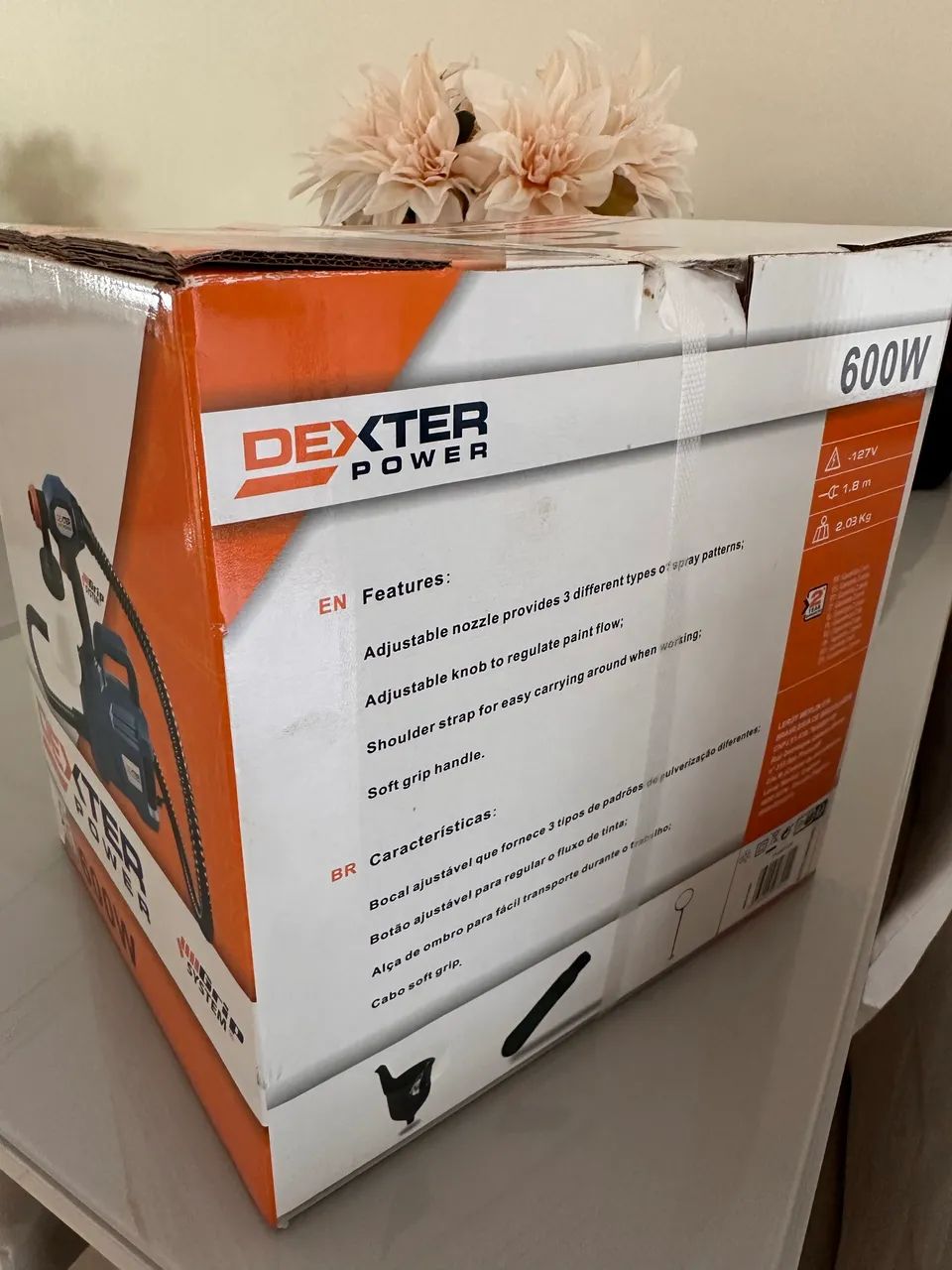 Pistola de Pintura Elétrica Dexter, modelo HVLP de 600W - Foto 2