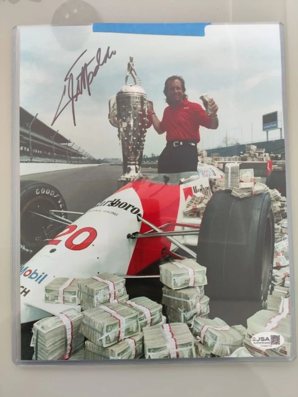 Foto Autografada Ermeson Fittipaldi Indy 500 C/ Certificado - Foto 3