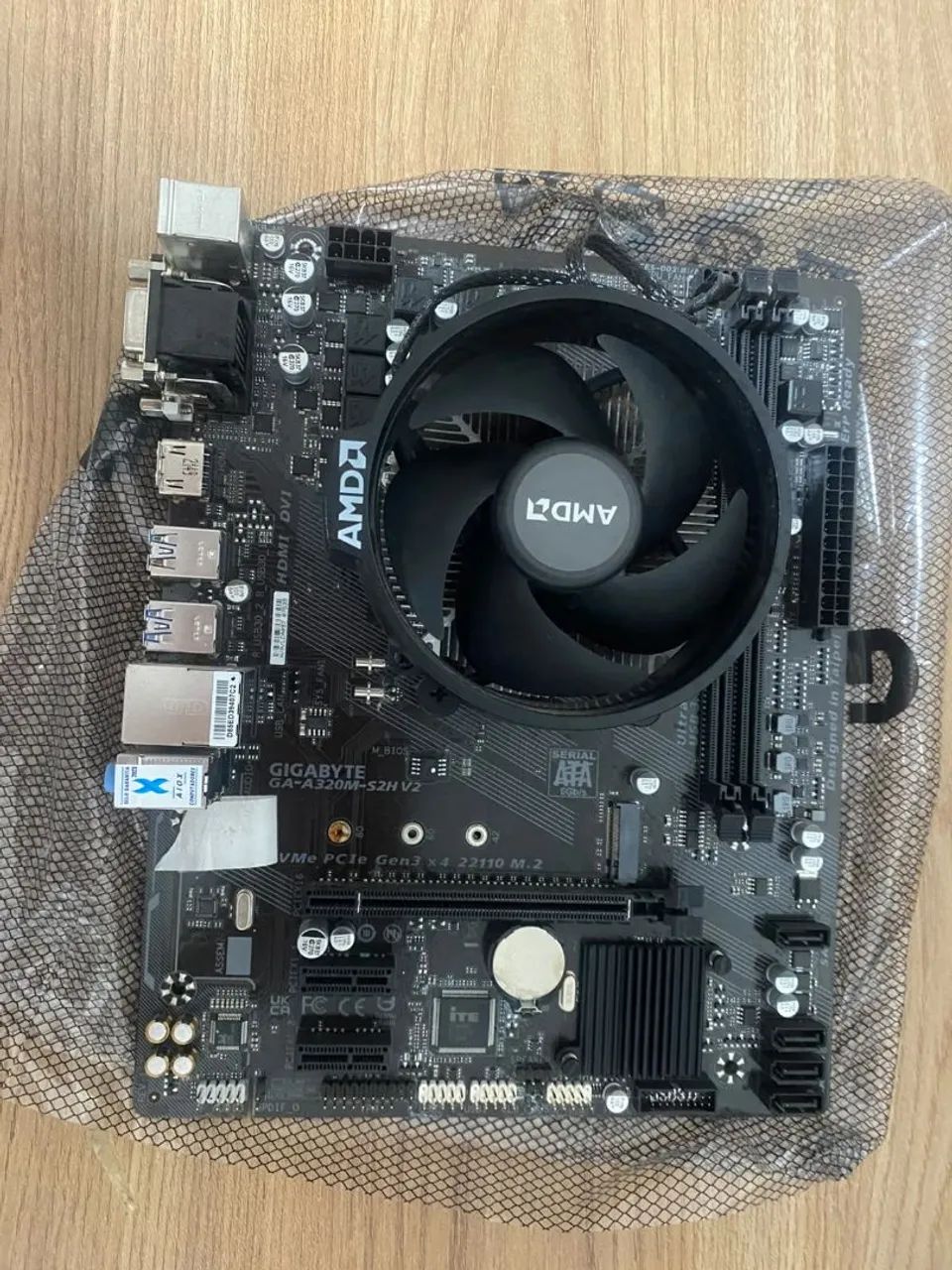 Kit placa mãe gigabyte + Ryzen 5 5500 - Foto 3