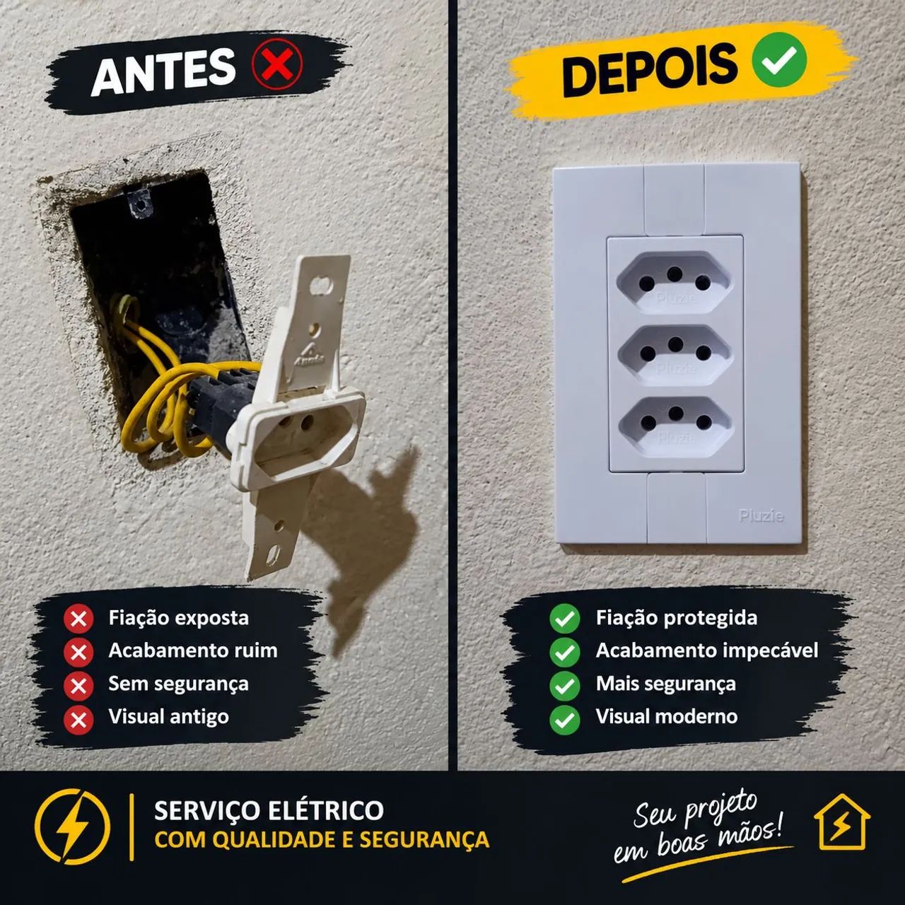 Elétricista whatsapp na descrição 